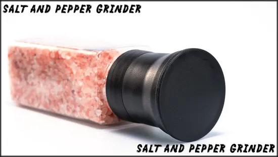 Wholesale Square Clear Spice Mill Bottle Plastic Moinho De Pimenta Salt and Pepper Grinder Moinho De Sal 