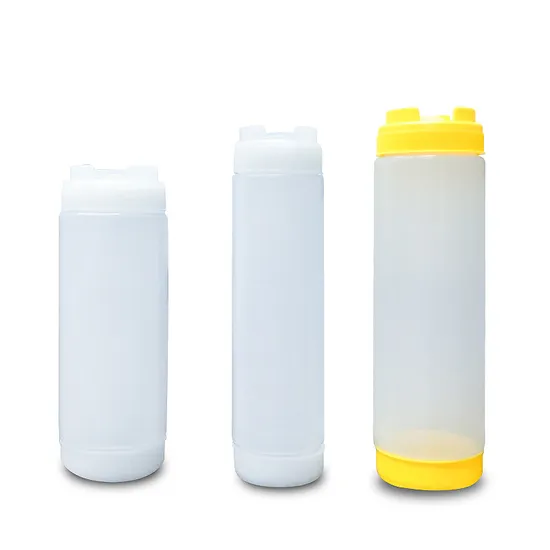 16 Oz Fifo Squeeze Bottle Pet/PP Kitchen Supplies Ketchup Dispenser Food Grade Refillable Sauce Bottle Spices Spice Tools 