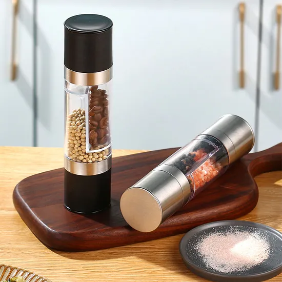 2025 Premium 2 in 1 Stainless Steel Salt and Pepper Grinder 