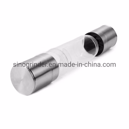 80ml 2 in 1 Household Acrylic Plastic Manual Salt Pepper Grinder 