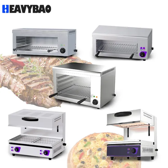 Heavybao CE RoHS Stainless Steel Snacks Restaurant Salamander Grill Adjustable Salamander Grill 