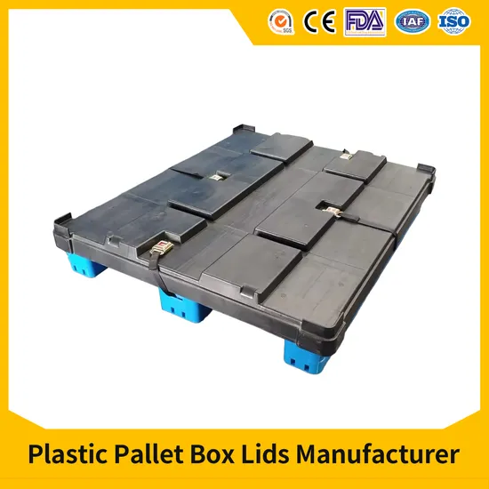 Heavy Duty Waterproof Storage Transport Custom Plastic Pallet Box Bulk Storage Lid 