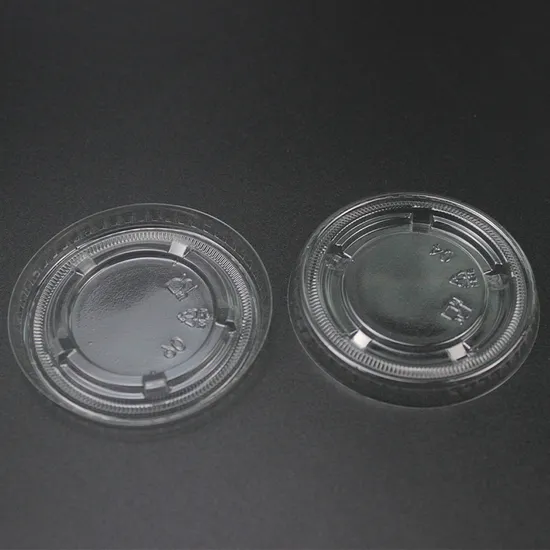 Disposable Plastic Sauce Tableware Pet Plastic Clear Sauce Lid 60mm Takeaway Small Sauce Cup Lid 