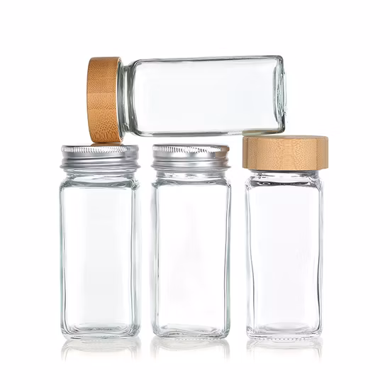 Stylish 120ml Glass Spice Bottle with Screw Cap for Easy Dispensing 
