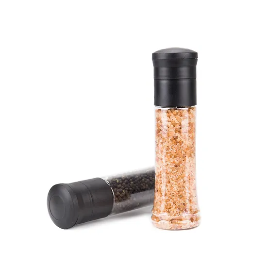 2025 Hot Sale Plastic Pet Salt and Pepper Grinder for Kitchen 