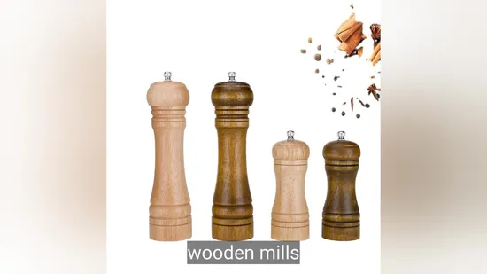 Acrylic Pepper Grinder Manual Salt Black Pepper Grain Grinding Bottle 