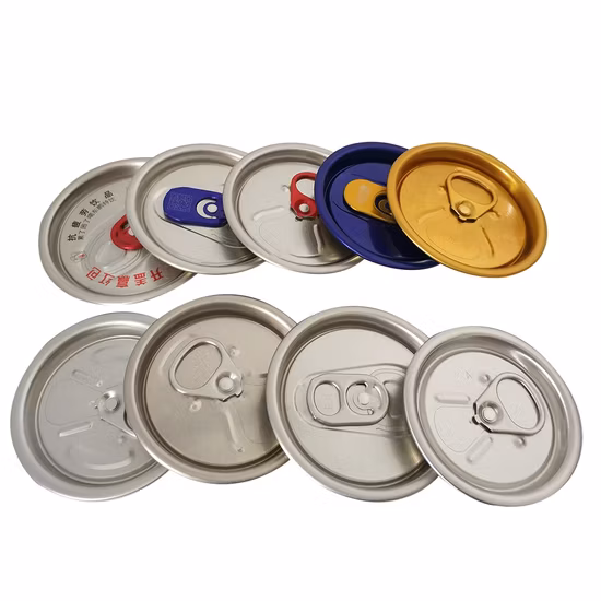 Wholesale Easy Open Metal Lid for Drink Cans 202eoe 202sot Ring Pull Seal for Plastic Aluminium Beverage Cans 